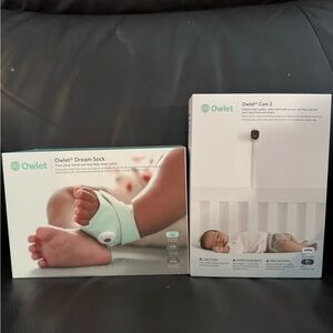 Owlet Dream Sock and Cam 2 Baby Monitor Set - Mint